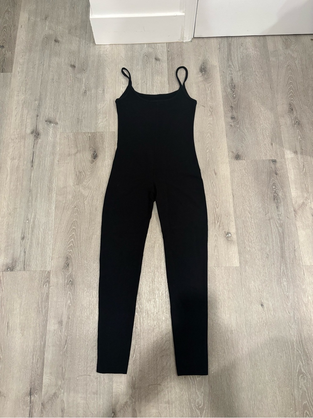 Black Slim Fit Spaghetti Strap Jumpsuit